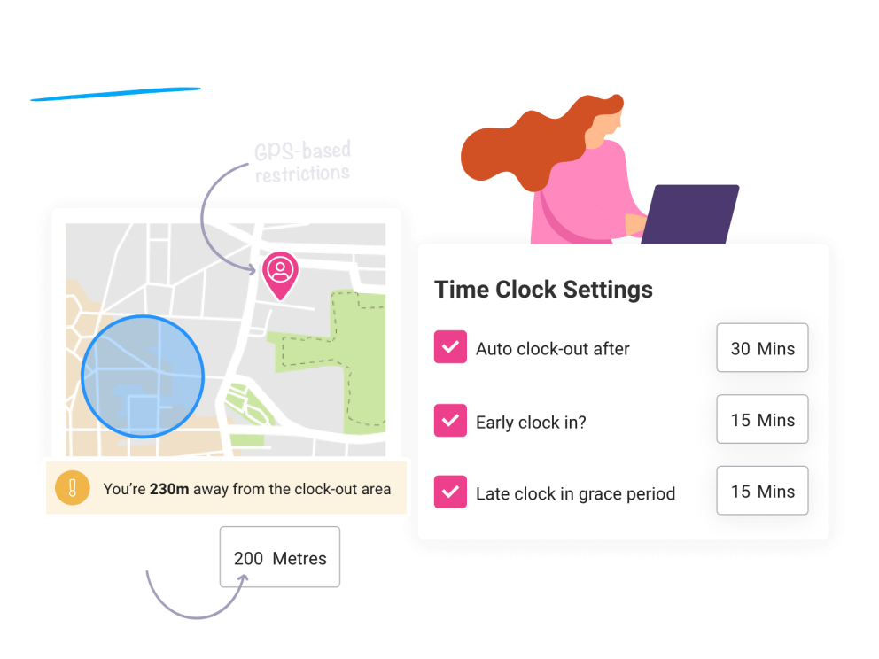 Specialised Time Clock Settings