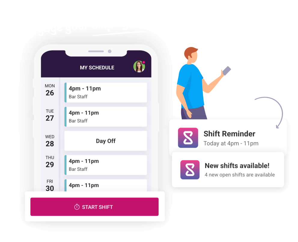 Bar Staff Mobile Rota App