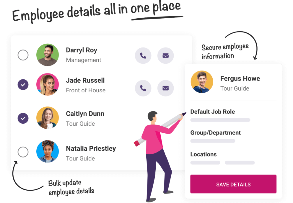 Team Management Software for Attractions