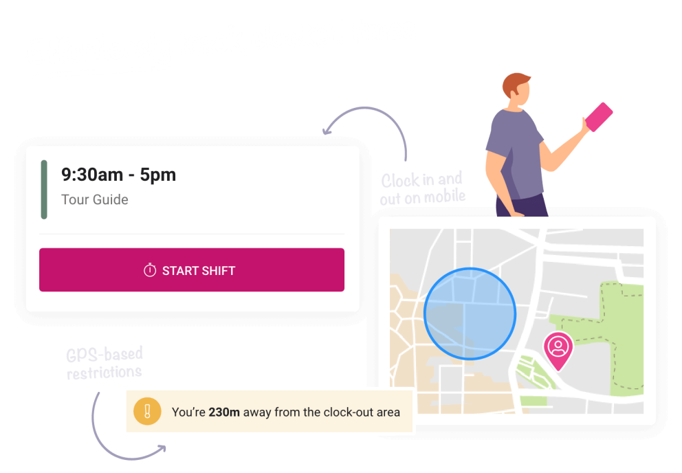 Staff Time Tracking App for Attractions