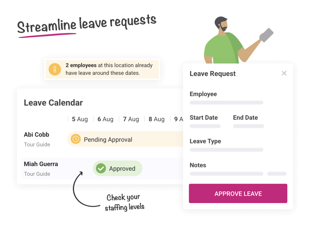 Leave - Shift Scheduling and HR Software - Shiftie