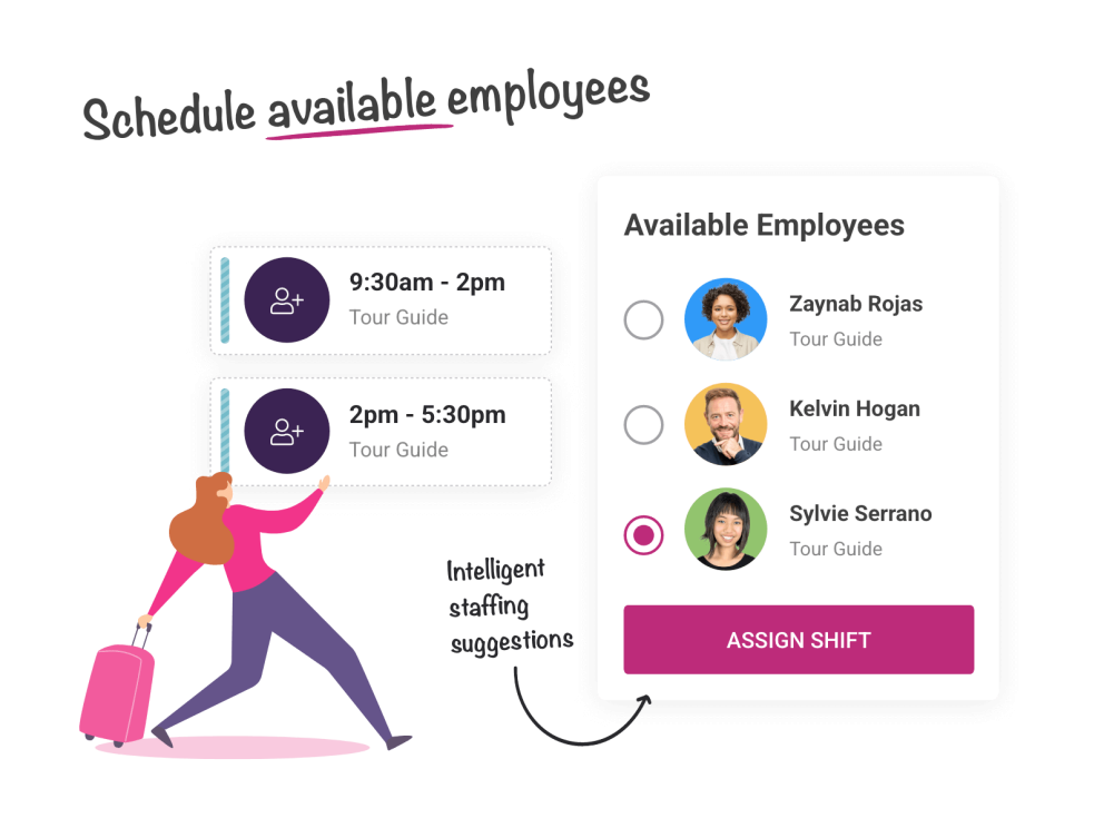 Schedule available Employees