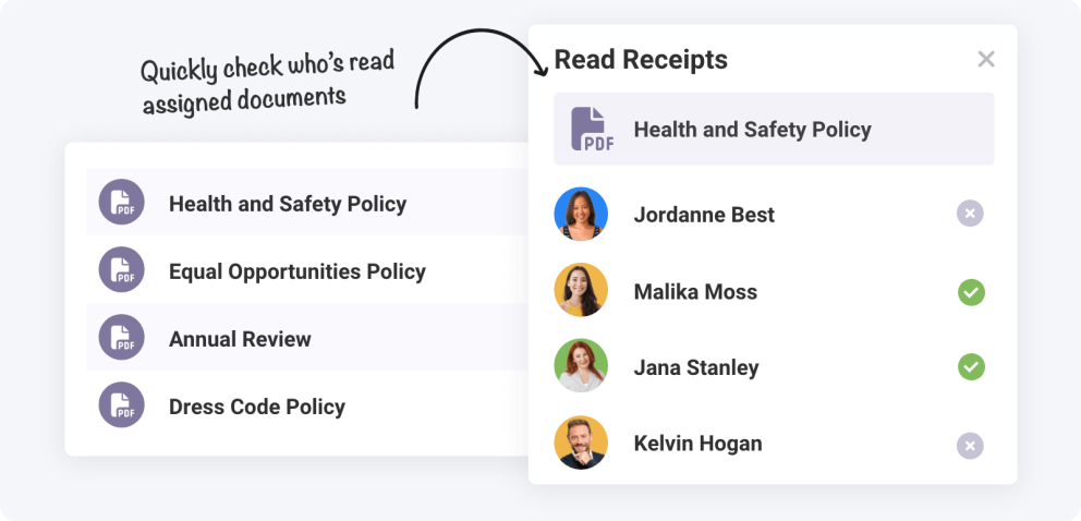 Document read receipts