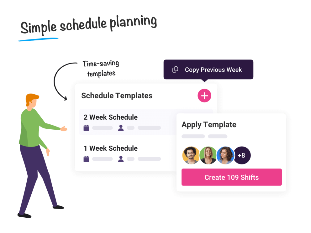 Time-saving schedule templates